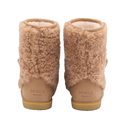 Irfi Boots | Alpaca | Beige Curly Sheep Wool