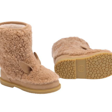Irfi Boots | Alpaca | Beige Curly Sheep Wool