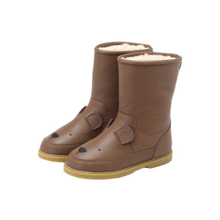 Wadudu Classic Boots | Kinderlaarzen | Bear | Cognac Leather