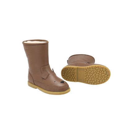 Wadudu Classic Boots | Kinderlaarzen | Bear | Cognac Leather