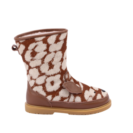 Wadudu Exclusive Boots | Kinderlaarzen | Bambi | Brown Spotted Cow Hair
