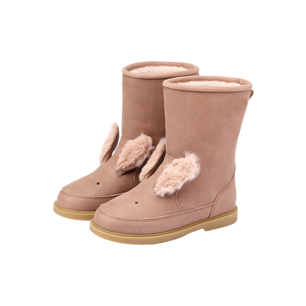 Wadudu Exclusive Boots | Fluffy Bunny | Hazelnut Leather