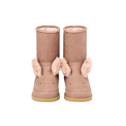 Wadudu Exclusive Boots | Fluffy Bunny | Hazelnut Leather
