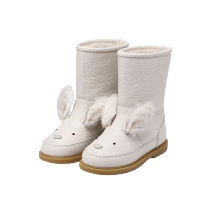 Wadudu Exclusive Boots | Kinderlaarzen | Rabbit | Off White Leather