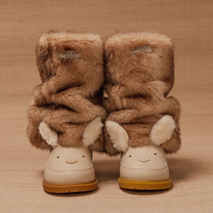 Wadudu Exclusive Boots | Kinderlaarzen | Rabbit | Off White Leather