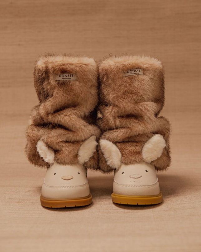 Wadudu Exclusive Boots | Kinderlaarzen | Rabbit | Off White Leather