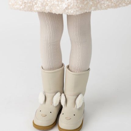 Wadudu Exclusive Boots | Kinderlaarzen | Rabbit | Off White Leather