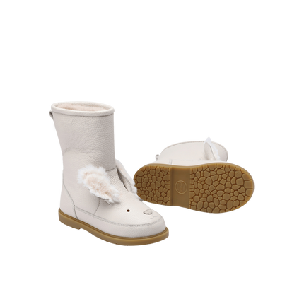 Wadudu Exclusive Boots | Kinderlaarzen | Rabbit | Off White Leather
