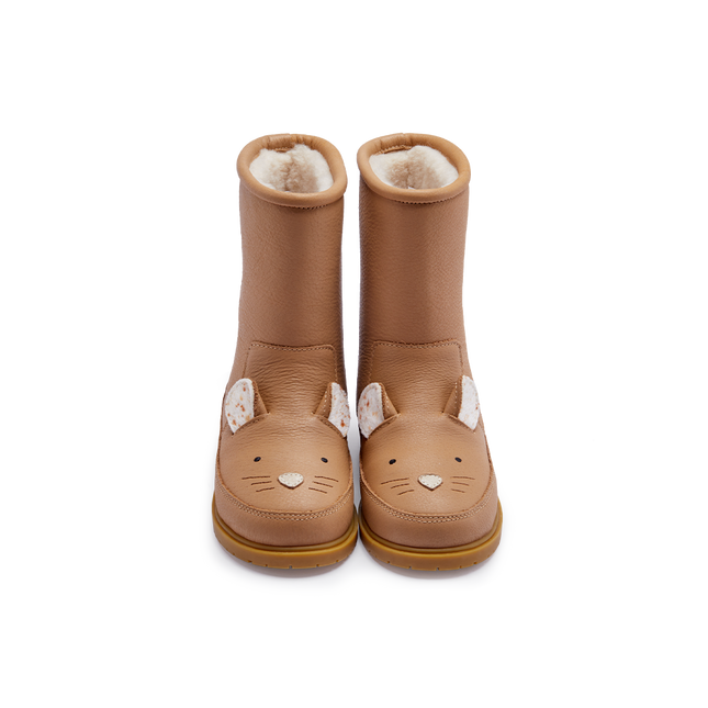 Wadudu Exclusive Boots | Kinderlaarzen | Mouse | Beige Leather