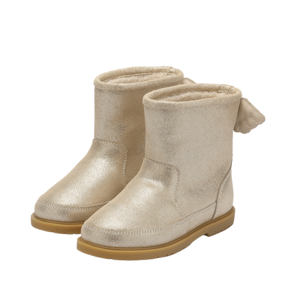 Angela Boots | Wings | Silver Metallic Leather