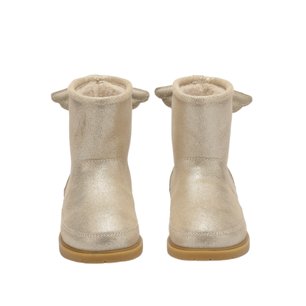 Angela Boots | Wings | Silver Metallic Leather