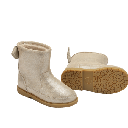 Angela Boots | Wings | Silver Metallic Leather