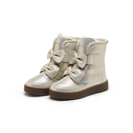 Isa Exclusive Boots | Kinderlaarzen | Silver Metallic Leather
