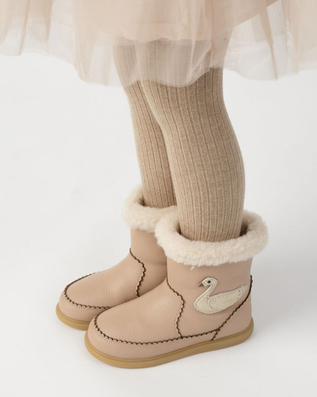 Trene Boots | Kinderlaarzen | Swan | Light Rose Leather