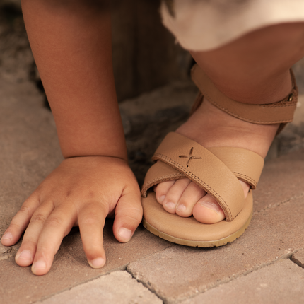 Otis Sandals | Beige Leather