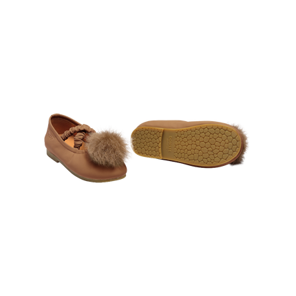 Izebella Ballerinas | Kinderschoenen | Walnut Sheep Leather