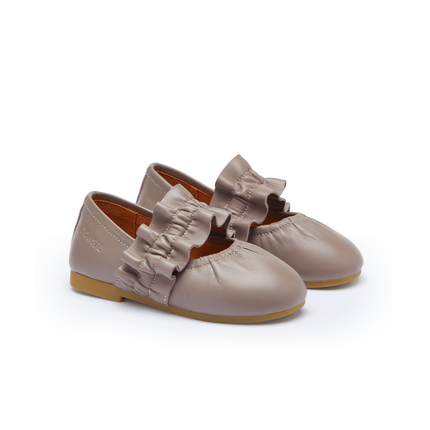 Iffie Ballerinas | Dark Lavender Sheep Leather
