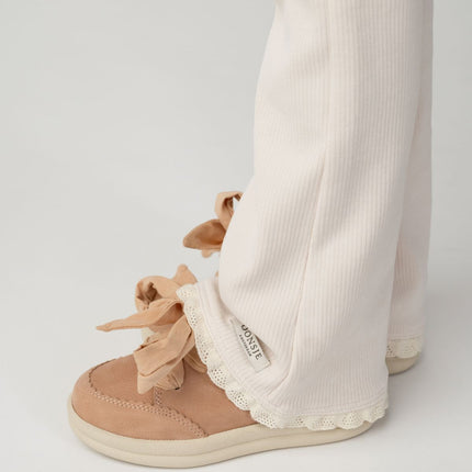 Lexley Sneakers | Coral Betting Leather