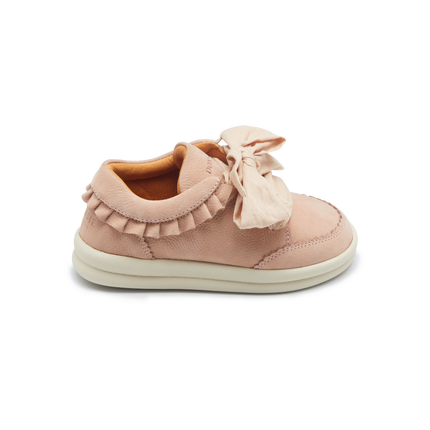Lexley Sneakers | Coral Betting Leather