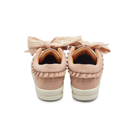 Lexley Sneakers | Coral Betting Leather