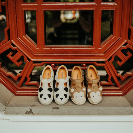 Sunni Classic Shoes | Panda | Off White Leather