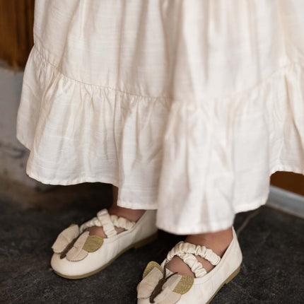 Mileni Ballerinas | Kinderschoenen | Cream Sheep Leather