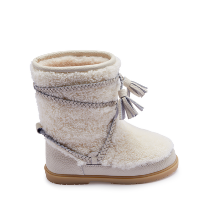 Myril Boots | Kinderlaarzen | Off White Curly Sheep Wool