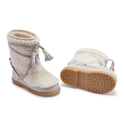 Myril Boots | Kinderlaarzen | Off White Curly Sheep Wool