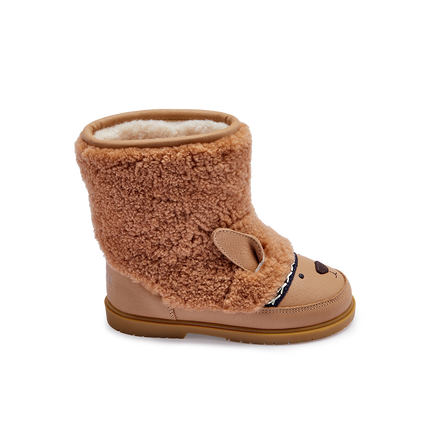Wadou Boots | Kinderlaarzen | Alpaca | Beige Curly Sheep Wool