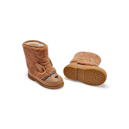 Wadou Boots | Kinderlaarzen | Alpaca | Beige Curly Sheep Wool