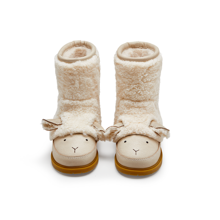 Wadou Boots | Lammy | Off White Curly Sheep Wool