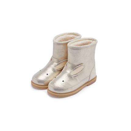 Xelly Boots | Kinderlaarzen | Bunny | Silver Metallic Leather