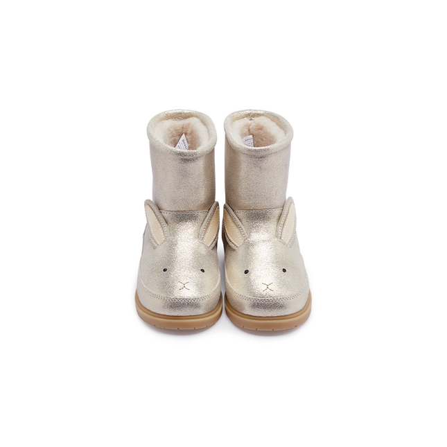 Xelly Boots | Bunny | Silver Metallic Leather