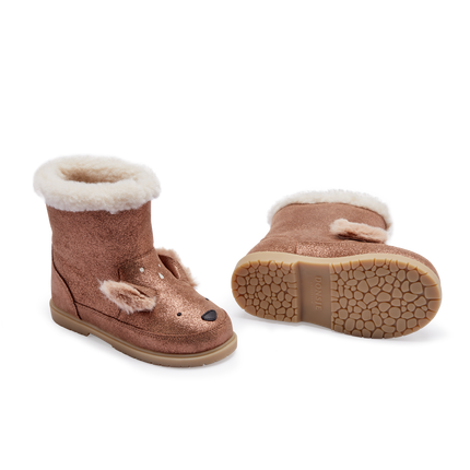 Eloniek Boots | Kinderlaarzen | Deer | Bronze Metallic Leather