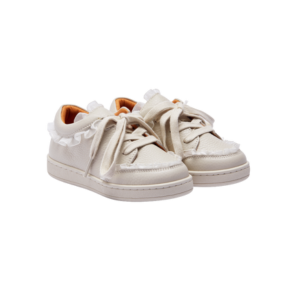 Lisel Sneakers | Kindersneakers | Off White Leather
