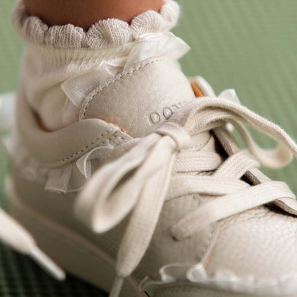 Lisel Sneakers | Kindersneakers | Off White Leather