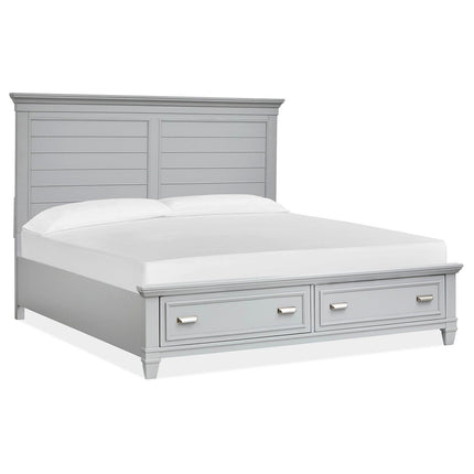 Magnussen Home Charleston Harbor Gray California King Grey Panel Bed