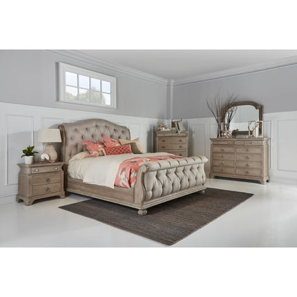 ART Furniture Summer Creek Upholstered Sleigh Bed