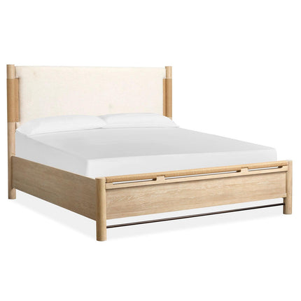 Salt Life Home Sunset Cove Sanibel Brown California King Panel Upholstered Bed