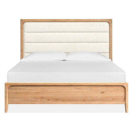 Magnussen Home Somerset Butternut Upholstered Panel Bed