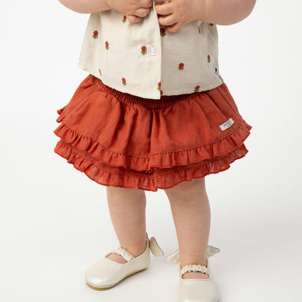 Vaibi Linen Bloomers | Rosewood
