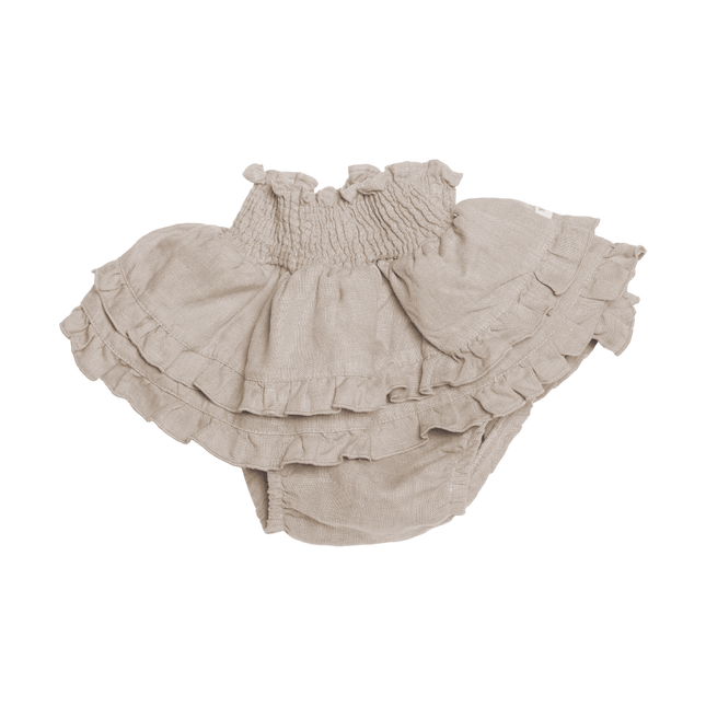 Vaibi Linen Bloomers | Soft Taupe