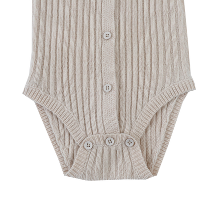 Kees Merino Wool Romper | Nougat Melange