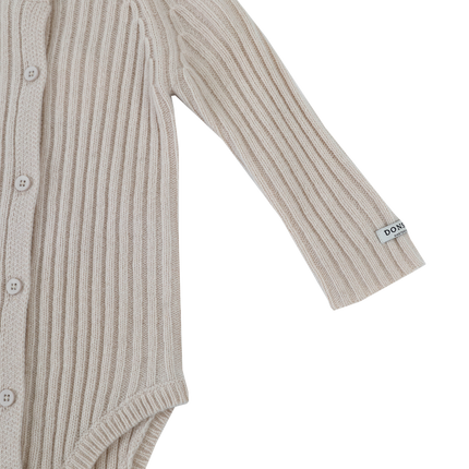 Kees Merino Wool Romper | Nougat Melange