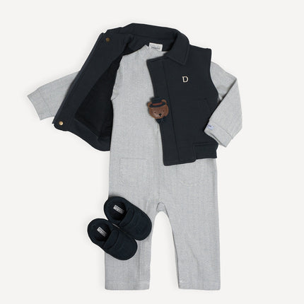 Bobian Jumpsuit | White Sand Melange