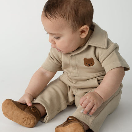 Piebe Jumpsuit | Bear | Biscotti