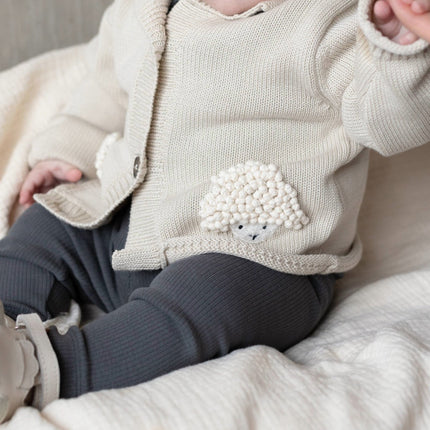 Dieck Cardigan | Lammies | White Sand