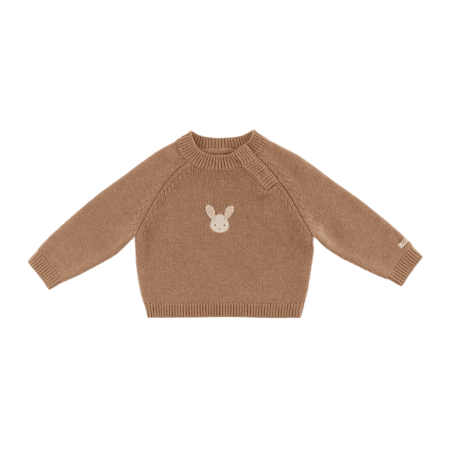 Sibbe Merino Wool Sweater | Fluffy Bunny | Hazelnut