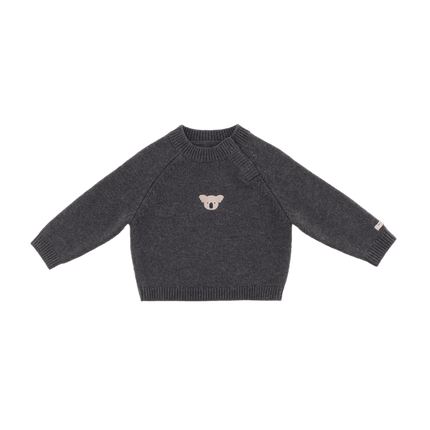 Sibbe Merino Wool Sweater | Koala | Cloudy Grey Melange