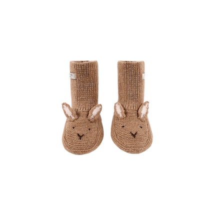 Maicer Merino Wool Booties | Fluffy Bunny | Hazelnut